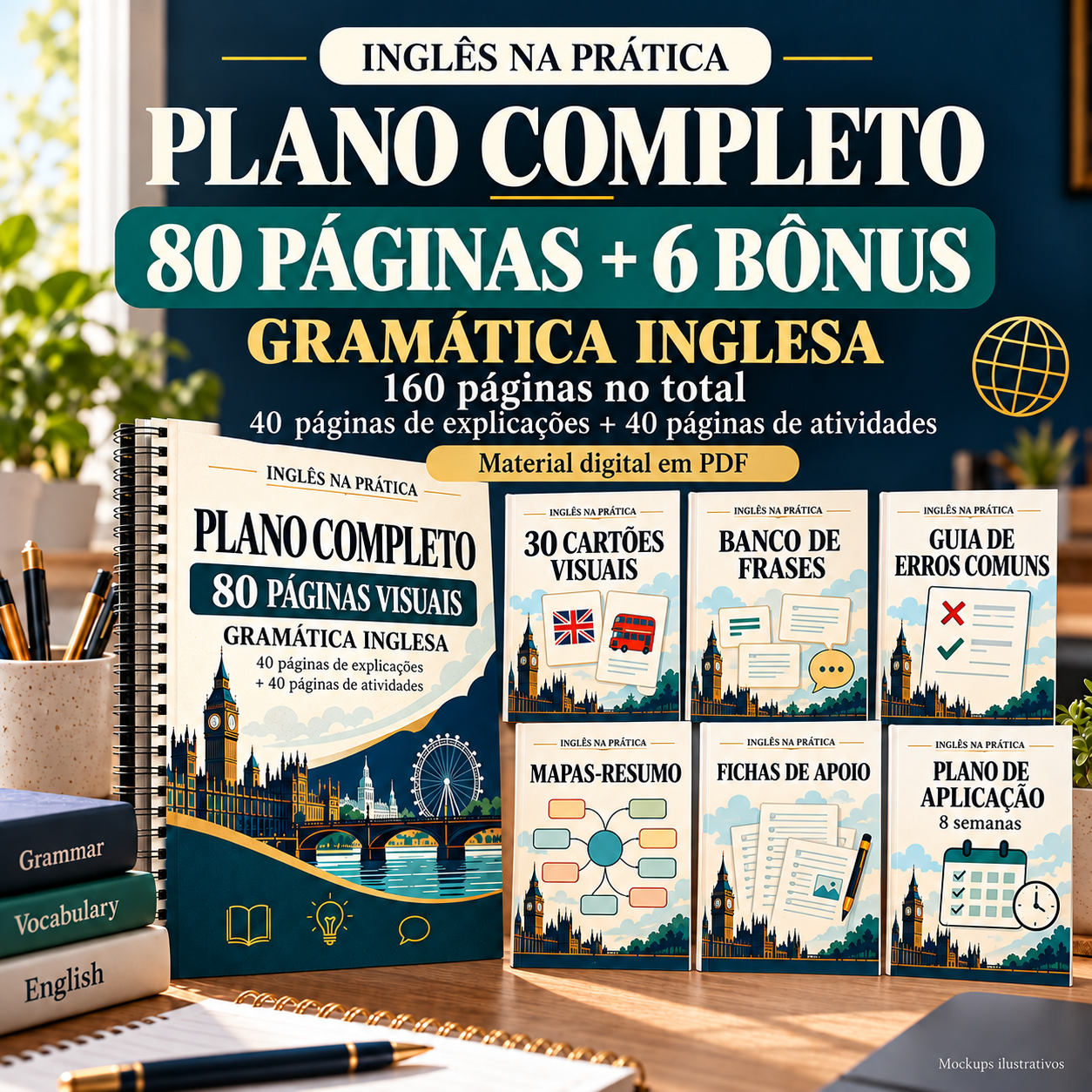Capa do Plano Completo: 80 páginas principais e seis bônus, 160 páginas no total